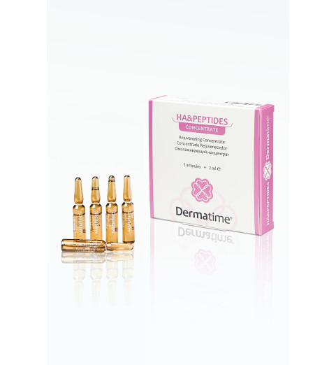 Dermatime HA & Peptides Rejuvenating Concentrate / Омолаживающий концентрат, 5*2 мл Dermatime HA & Peptides Rejuvenating Concentrate / Омолаживающий концентрат, 5*2 мл