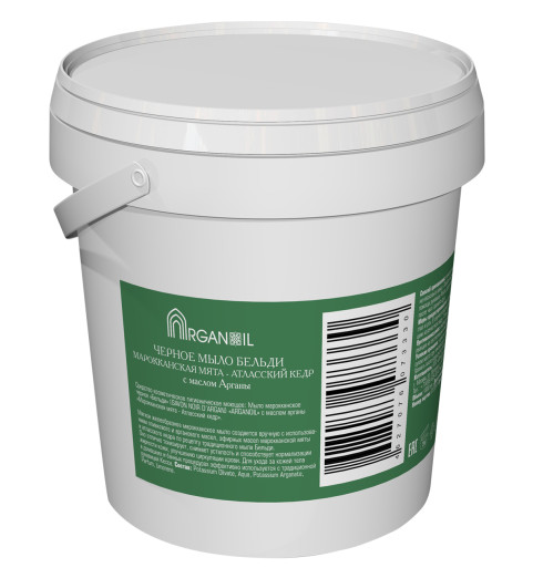 Diar Argana Arganoil Fruits Du Maroc Savon Noir D'Argan / Марокканское мыло Бельди с маслом арганы и ароматом "Марокканская мята-Атласский кедр", 1000 мл Diar Argana Arganoil Fruits Du Maroc Savon Noir D'Argan / Марокканское мыло Бельди с маслом арганы и ароматом "Марокканская мята-Атласский кедр", 1000 мл