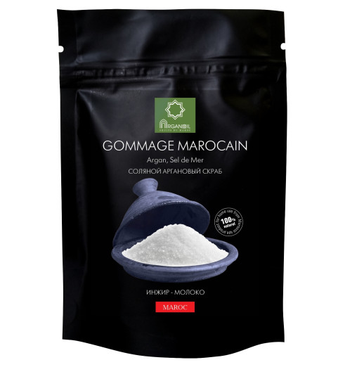 Diar Argana Gommage Marocain / Соляной скраб с маслом арганы Инжир-Молоко, 200г