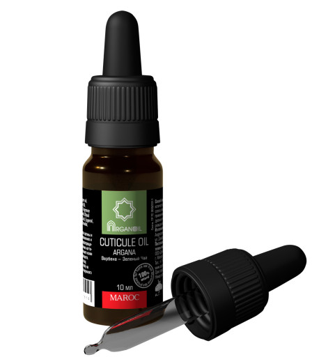 Diar Argana Arganoil Fruits Du Maroc / Масло для кутикулы, ногтей и рук с маслом арганы Вербена-Зеленый чай, 10 мл