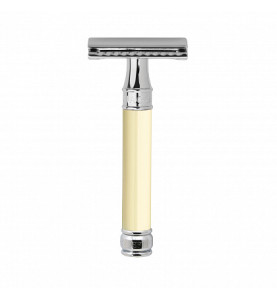 Т-образный станок Edwin Jagger DE87BL, слоновая кость, хром Т-образный станок Edwin Jagger DE87BL, слоновая кость, хром