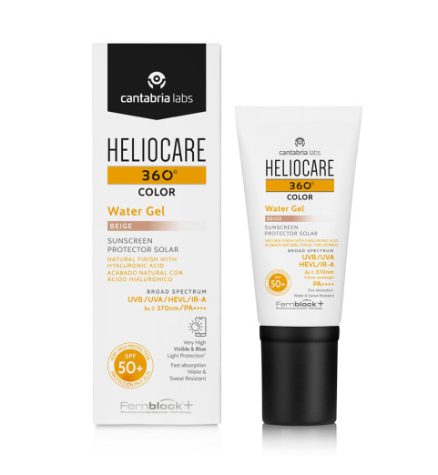Heliocare 360º Water Gel Biege SPF 50+ / Солнцезащитный увлажняющий гель-флюид (бежевый), 50 мл Heliocare 360º Water Gel Biege SPF 50+ / Солнцезащитный увлажняющий гель-флюид (бежевый), 50 мл
