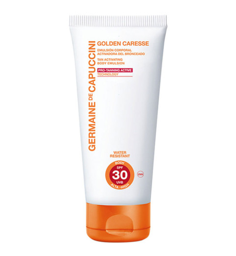 Germaine de Capuccini Golden Caresse Tan Active Body Emulsion SPF30 / Эмульсия для тела для активации загара SPF 30, 200 мл