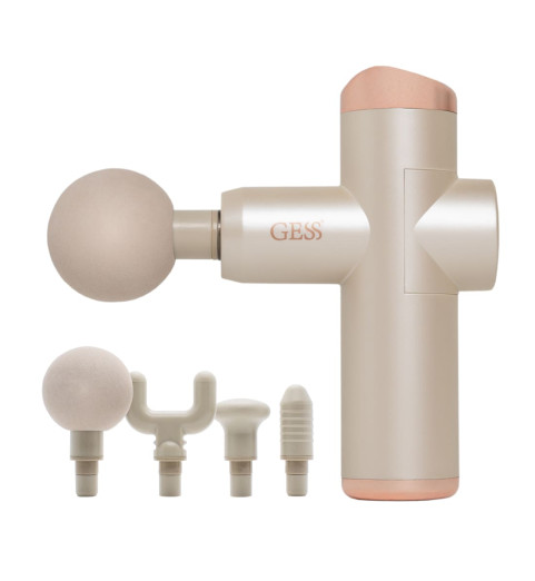 GESS Массажный пистолет беспроводной Mini Revolver (бежевый) GESS Массажный пистолет беспроводной Mini Revolver (бежевый)