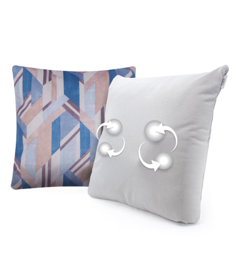 Беспроводная массажная интерьерная подушка GESS Decora - синяя Беспроводная массажная интерьерная подушка GESS Decora - синяя