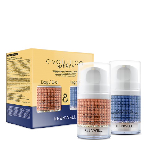 Keenwell Evolution Sphere / Антиоксидантный + Обновляющий ночной комплексы, 2*50 мл Keenwell Evolution Sphere / Антиоксидантный + Обновляющий ночной комплексы, 2*50 мл