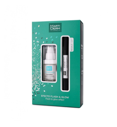 Martiderm Efecto Flash & Glow / Подарочный набор Flash & Glow, 15 мл + 4.5 мл
