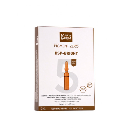 Martiderm Pigment Zero DSP-Bright / Ампулы Пигмент Зеро DSP-Брайт против пигментных пятен, 5x2 мл