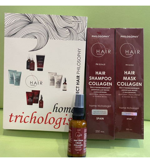 Philosophy Hair Set Collagen / Набор: шампунь, маска и сыворотка с коллагеном, 2*250 мл +30 мл Philosophy Hair Set Collagen / Набор: шампунь, маска и сыворотка с коллагеном, 2*250 мл +30 мл