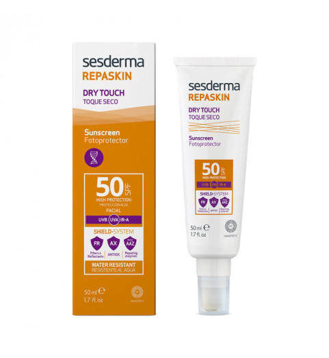 Sesderma Repaskin Dry Touch Facial Sunscreen SPF 50 / Средство солнцезащитное с матовым эффектом для лица SPF 50, 50 мл Sesderma Repaskin Dry Touch Facial Sunscreen SPF 50 / Средство солнцезащитное с матовым эффектом для лица SPF 50, 50 мл
