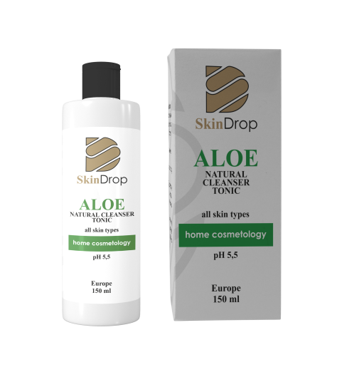 SkinDrop Aloe Natural Cleanser Tonic / Натуральный очищающий тоник с алое вера, 150 мл SkinDrop Aloe Natural Cleanser Tonic / Натуральный очищающий тоник с алое вера, 150 мл